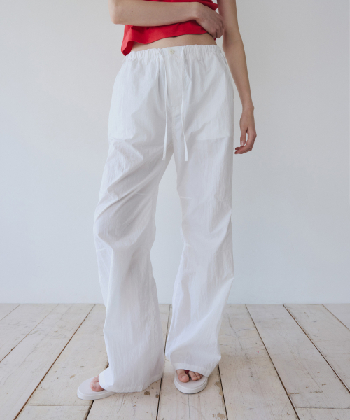 YEARNING（イヤニング）の「EASY STRING COTTON PANTS, WHITE（その他パンツ・レディース・その他・FREE）」の2枚目の写真
