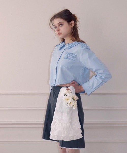 mieya mieya(ミーヤミーヤ)の「【mieya mieya】COMPACT MARCHE BAG/コンパクトマルシェバッグ(エコバッグ/サブバッグ・レディース・ホワイト・FREE)」の10枚目の写真