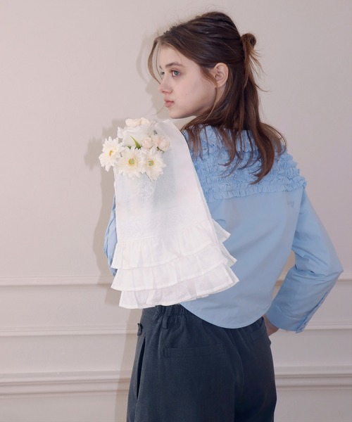 mieya mieya(ミーヤミーヤ)の「【mieya mieya】COMPACT MARCHE BAG/コンパクトマルシェバッグ(エコバッグ/サブバッグ・レディース・ホワイト・FREE)」の13枚目の写真