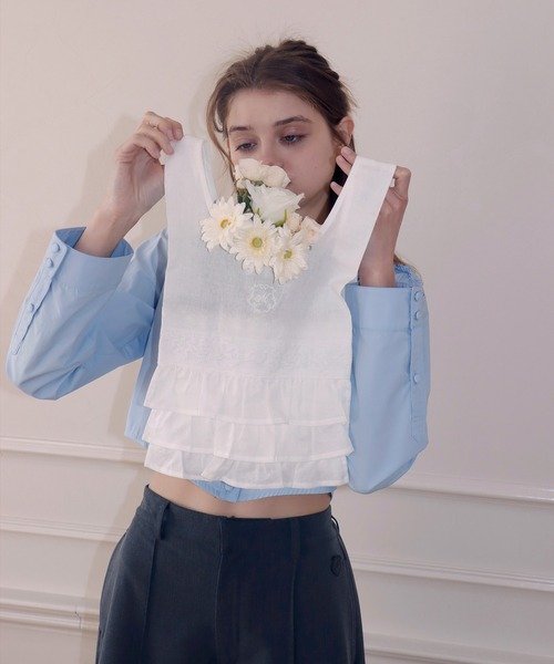 mieya mieya(ミーヤミーヤ)の「【mieya mieya】COMPACT MARCHE BAG/コンパクトマルシェバッグ(エコバッグ/サブバッグ・レディース・ホワイト・FREE)」の16枚目の写真