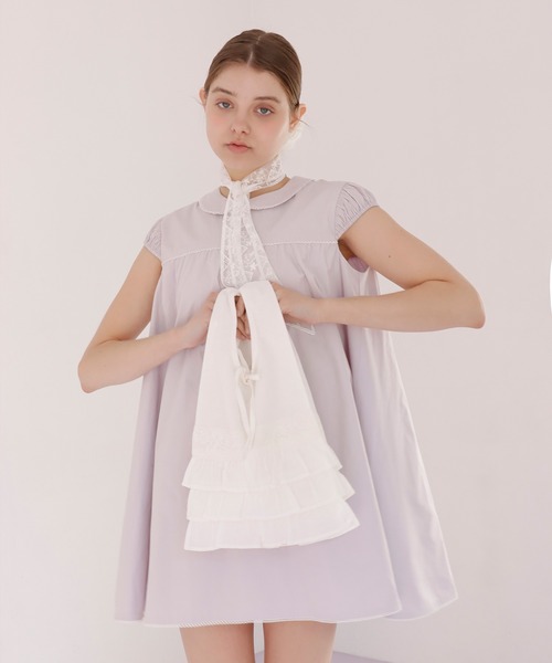 mieya mieya(ミーヤミーヤ)の「【mieya mieya】COMPACT MARCHE BAG/コンパクトマルシェバッグ(エコバッグ/サブバッグ・レディース・ホワイト・FREE)」の20枚目の写真