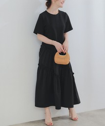 スラッシュ 切り替え カットソー ワンピース Liala×PG