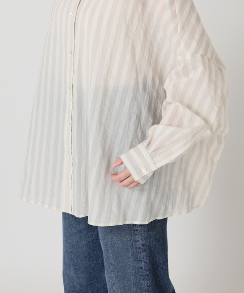 journal standard L'essage(ジャーナルスタンダードレサージュ)の「FABRICA ワイドシャツ(シャツ/ブラウス・レディース・ホワイト/ピンク系その他・FREE)」の19枚目の写真