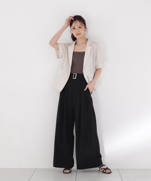PROPORTION BODY DRESSING(プロポーションボディドレッシング)の「レースカップ付きキャミソール / 1216960800(Tシャツ/カットソー・レディース・ホワイト/ダークグレー・MEDIUM/SMALL)」の5枚目の写真
