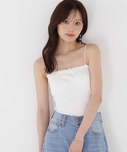 PROPORTION BODY DRESSING(プロポーションボディドレッシング)の「レースカップ付きキャミソール / 1216960800(Tシャツ/カットソー・レディース・ホワイト/ダークグレー・MEDIUM/SMALL)」の11枚目の写真