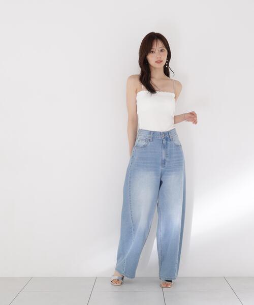 PROPORTION BODY DRESSING(プロポーションボディドレッシング)の「レースカップ付きキャミソール / 1216960800(Tシャツ/カットソー・レディース・ホワイト/ダークグレー・MEDIUM/SMALL)」の13枚目の写真