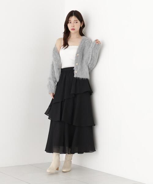 PROPORTION BODY DRESSING(プロポーションボディドレッシング)の「レースカップ付きキャミソール / 1216960800(Tシャツ/カットソー・レディース・ホワイト/ダークグレー・MEDIUM/SMALL)」の18枚目の写真