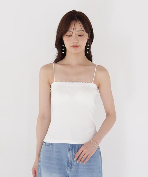 PROPORTION BODY DRESSING(プロポーションボディドレッシング)の「レースカップ付きキャミソール / 1216960800(Tシャツ/カットソー・レディース・ホワイト/ダークグレー・MEDIUM/SMALL)」の19枚目の写真