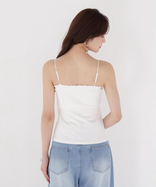 PROPORTION BODY DRESSING(プロポーションボディドレッシング)の「レースカップ付きキャミソール / 1216960800(Tシャツ/カットソー・レディース・ホワイト/ダークグレー・MEDIUM/SMALL)」の21枚目の写真
