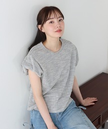 バルーンスリーブツイードTシャツ