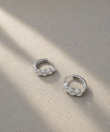 ストーンワンタッチステンレスピアス