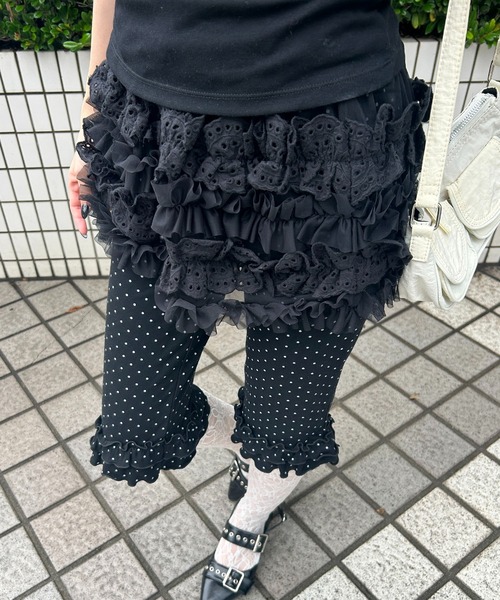 WC（ダブル シー）の「《全3柄★》アソートフリルカプリパンツ（その他パンツ・レディース・ホワイト/その他1/ブラック・FREE）」の18枚目の写真