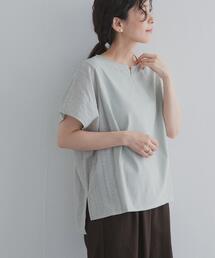 サイドレース刺繍切替プルオーバー