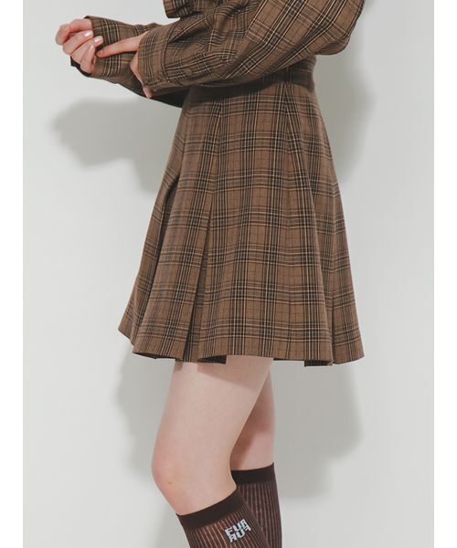 FURFUR(ファーファー)の「ボックスプリーツショートパンツ(その他パンツ・レディース・チェック/ブラウン/グレー/ピンク・F)」の12枚目の写真