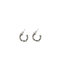 Pebble loop earring SILVER