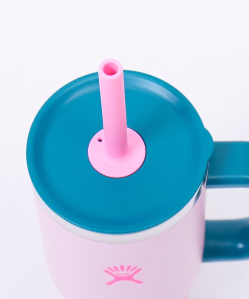 HYDRO FLASK（ハイドロフラスク）の「【HYDRO FLASK / ハイドロフラスク】24oz KIDS TUMBLER WITH STRAW / タンブラー / コップ（グラス/マグカップ/タンブラー・メンズ・ピンク/ライム/ブルー/エメラルド/スモークピンク・フリー）」の7枚目の写真