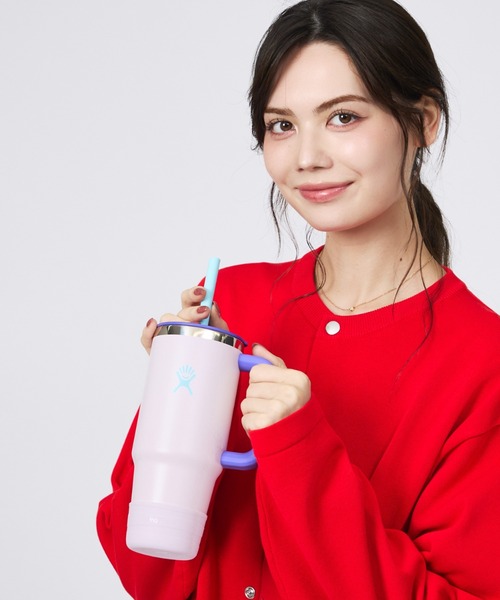 HYDRO FLASK（ハイドロフラスク）の「【HYDRO FLASK / ハイドロフラスク】24oz KIDS TUMBLER WITH STRAW / タンブラー / コップ（グラス/マグカップ/タンブラー・メンズ・ピンク/ライム/ブルー/エメラルド/スモークピンク・フリー）」の5枚目の写真