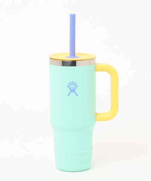 HYDRO FLASK（ハイドロフラスク）の「【HYDRO FLASK / ハイドロフラスク】24oz KIDS TUMBLER WITH STRAW / タンブラー / コップ（グラス/マグカップ/タンブラー・メンズ・ピンク/ライム/ブルー/エメラルド/スモークピンク・フリー）」の3枚目の写真