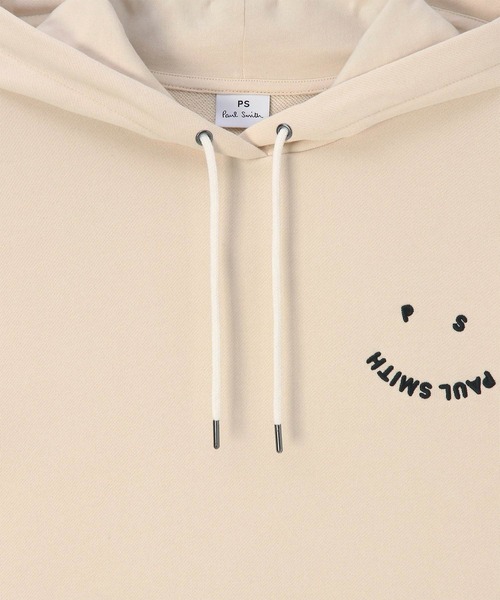 PS Paul Smith(ピーエスポールスミス)の「【オンラインショップ限定】ウィメンズ "Happy" フーデッドパーカ / 555854 EC226VE(パーカー・レディース・キナリ/ブラック・MEDIUM/LARGE/2L)」の3枚目の写真