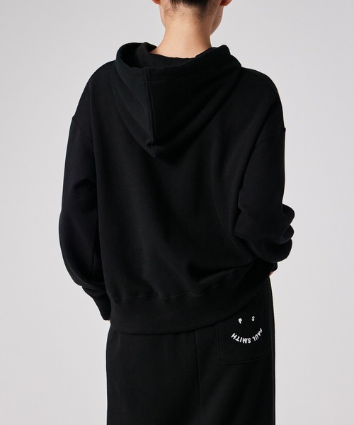PS Paul Smith(ピーエスポールスミス)の「【オンラインショップ限定】ウィメンズ "Happy" フーデッドパーカ / 555854 EC226VE(パーカー・レディース・キナリ/ブラック・MEDIUM/LARGE/2L)」の13枚目の写真