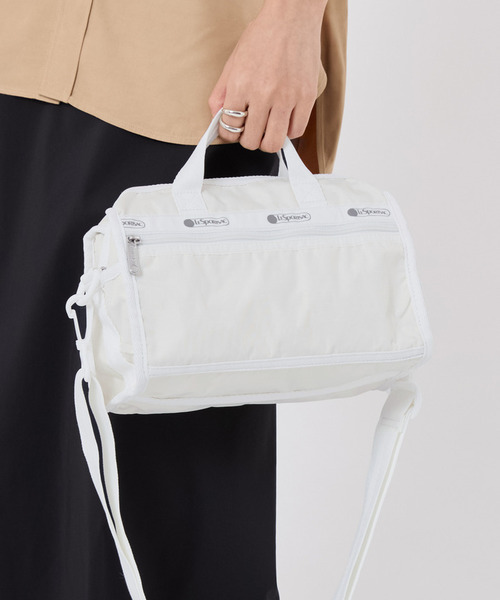 LeSportsac(レスポートサック)の「MINI DUFFEL CROSSBODY メレンゲ2(ショルダーバッグ・レディース・ホワイト・FREE)」の9枚目の写真