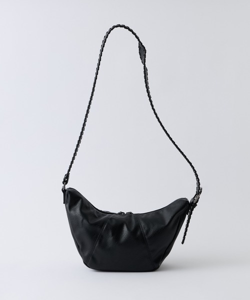 CIYOT(シヨウト)の「【CIYOT】2WAY ブレイデッドベルト ハーフムーン ショルダーバッグ(ショルダーバッグ・メンズ・ブラウン/ブラック/ブラウン系・FREE)」の6枚目の写真
