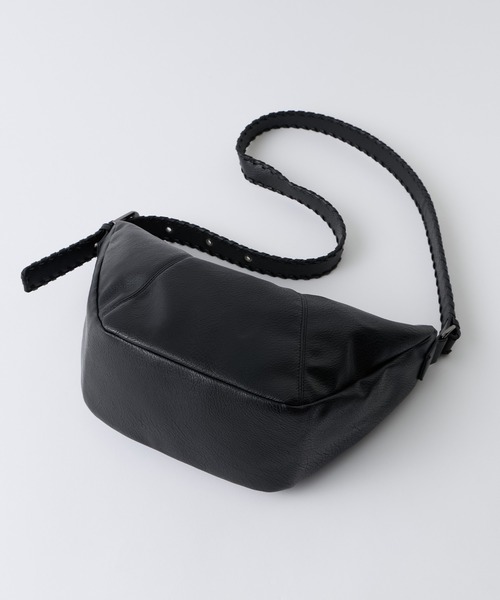 CIYOT(シヨウト)の「【CIYOT】2WAY ブレイデッドベルト ハーフムーン ショルダーバッグ(ショルダーバッグ・メンズ・ブラウン/ブラック/ブラウン系・FREE)」の7枚目の写真