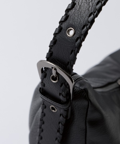CIYOT(シヨウト)の「【CIYOT】2WAY ブレイデッドベルト ハーフムーン ショルダーバッグ(ショルダーバッグ・メンズ・ブラウン/ブラック/ブラウン系・FREE)」の8枚目の写真