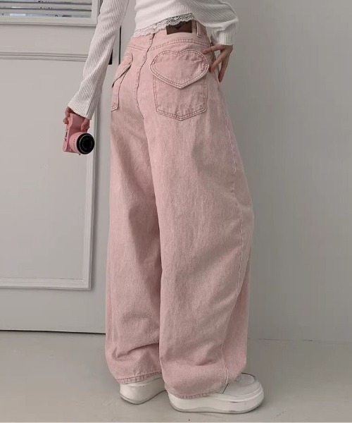 セール】Teem Store｜チームストアのデニムパンツ（ピンク/桃色系