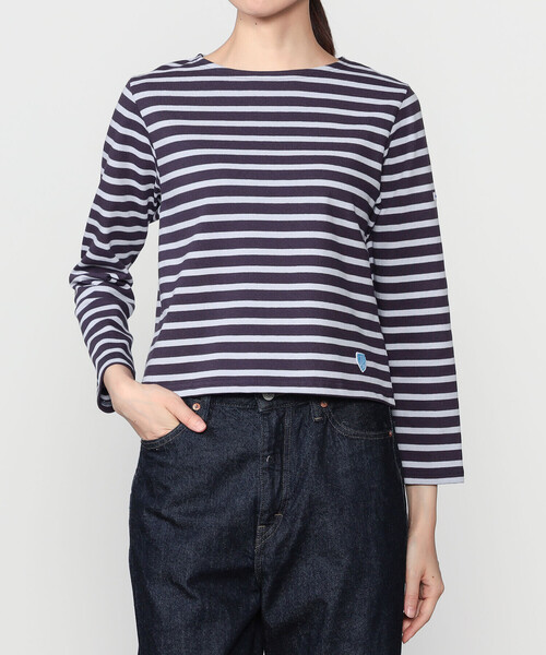 ORCIVAL(オーシバル)の「ORCIVAL | コットンロード クルーネック長袖カットソー WOMEN(Tシャツ/カットソー・レディース・ホワイト系その他5/ダークブラウン/ブルー系その他5/ブルー系その他6/レッド系その他/グレー系その他/パープル系その他/アイボリー/ブラック・1/2)」の8枚目の写真