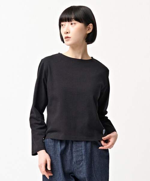 ORCIVAL(オーシバル)の「ORCIVAL | コットンロード クルーネック長袖カットソー WOMEN(Tシャツ/カットソー・レディース・ホワイト系その他5/ダークブラウン/ブルー系その他5/ブルー系その他6/レッド系その他/グレー系その他/パープル系その他/アイボリー/ブラック・1/2)」の1枚目の写真