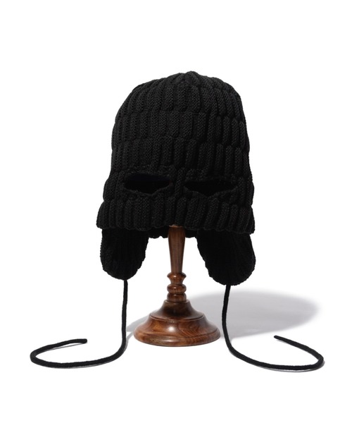 glamb(グラム)の「2Way Balaclava Cap / 2ウェイバラクラバキャップ(ニットキャップ/ビーニー・メンズ・ブラック/ワイン・FREE)」の14枚目の写真