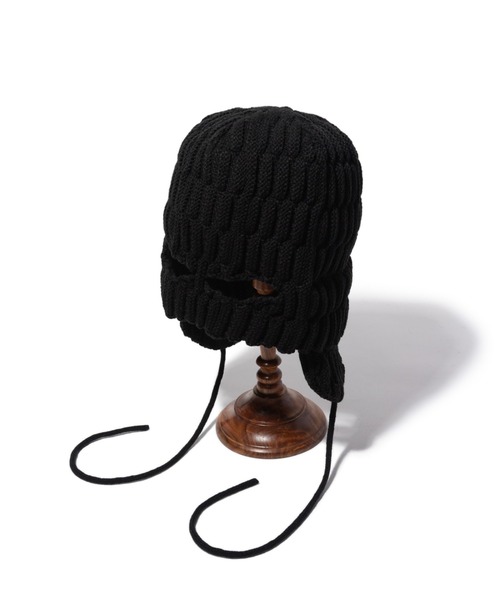 glamb(グラム)の「2Way Balaclava Cap / 2ウェイバラクラバキャップ(ニットキャップ/ビーニー・メンズ・ブラック/ワイン・FREE)」の15枚目の写真