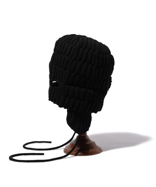 glamb(グラム)の「2Way Balaclava Cap / 2ウェイバラクラバキャップ(ニットキャップ/ビーニー・メンズ・ブラック/ワイン・FREE)」の16枚目の写真