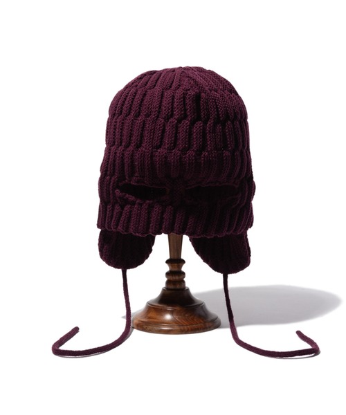 glamb(グラム)の「2Way Balaclava Cap / 2ウェイバラクラバキャップ(ニットキャップ/ビーニー・メンズ・ブラック/ワイン・FREE)」の18枚目の写真