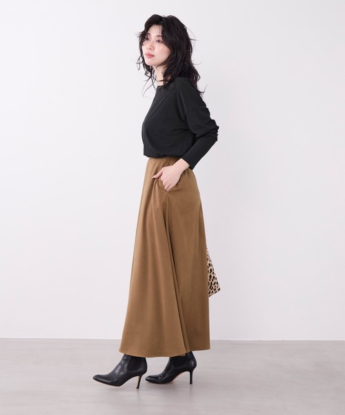 MICA&DEAL（マイカ＆ディール）の「ハイツイストプルオーバー（Tシャツ/カットソー・レディース・オフホワイト/ブラック/オレンジ・FREE）」の16枚目の写真