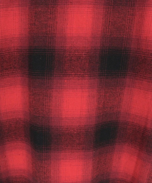 CAMBIO（カンビオ）の「ms6619- Hooded Ombre Check Flannel Shirt フーディーシャツ(AI-262-08)（シャツ/ブラウス・メンズ・ホワイト/ブラック/レッド・S/M/L）」の21枚目の写真