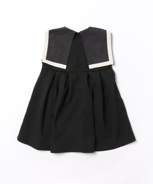 maarook(マルーク)の「ダンボールニットセーラージャンパースカート(ジャンパースカート・キッズ・ブラック・130cm/120cm/110cm/100cm)」の2枚目の写真