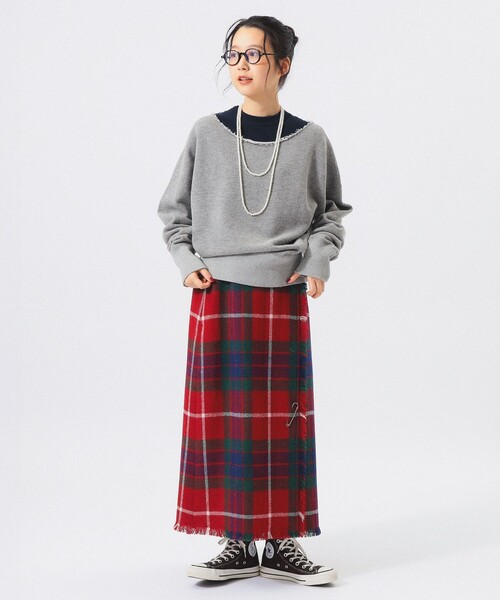 BEAMS BOY(ビームスボーイ)の「ダメージ スウェット プルオーバー(スウェット・レディース・クリーム/トップグレー・1/2/0)」の15枚目の写真