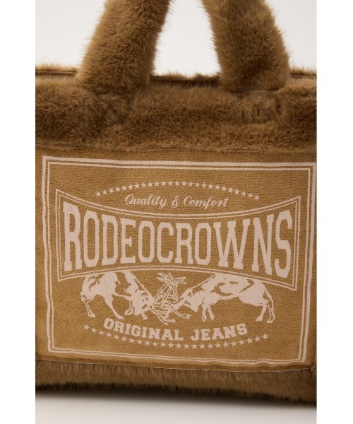 RODEO CROWNS WIDE BOWL（ロデオクラウンズワイドボウル）の「ロゴムートン2WAYトート（トートバッグ・レディース・ブラック系その他/ピンク系その他/ブラウン系その他・FREE）」の21枚目の写真