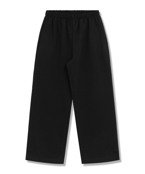 PIANER KIDS(ピアネールキッズ)の「ストリングワイドヘビースウェットパンツ(ブラック)(スウェットパンツ・レディース・ブラック・S(120-130cm)/M(130-140cm)/L(140-150cm)/XL(150-160㎝))」の6枚目の写真