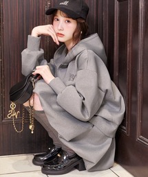 WILLSELECTION（ウィルセレクション）の「【セットアップ対応】ロゴ刺繍オーバーサイズフーディパーカー（パーカー）」
