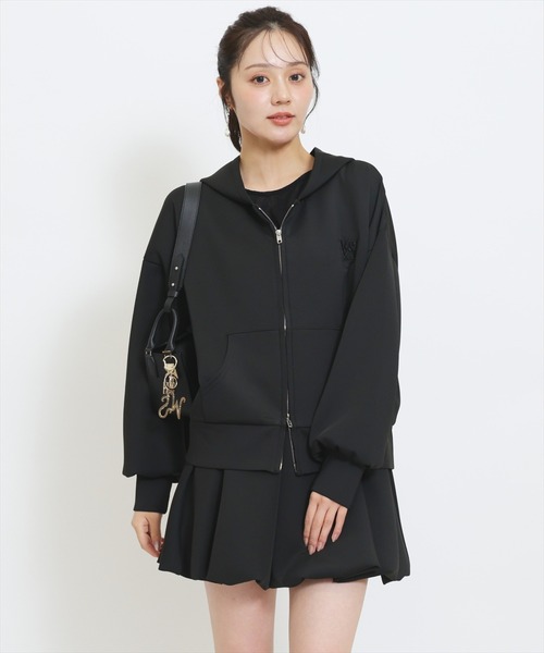 WILLSELECTION(ウィルセレクション)の「【セットアップ対応】ロゴ刺繍オーバーサイズフーディ(その他アウター・レディース・ピンク/ブルー/ブラック/グレー・FREE)」の5枚目の写真