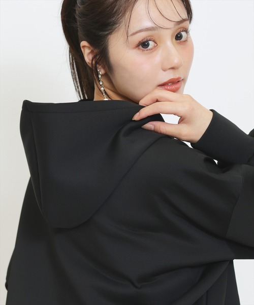 WILLSELECTION(ウィルセレクション)の「【セットアップ対応】ロゴ刺繍オーバーサイズフーディ(その他アウター・レディース・ピンク/ブルー/ブラック/グレー・FREE)」の12枚目の写真