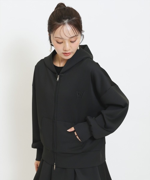 WILLSELECTION(ウィルセレクション)の「【セットアップ対応】ロゴ刺繍オーバーサイズフーディ(その他アウター・レディース・ピンク/ブルー/ブラック/グレー・FREE)」の13枚目の写真