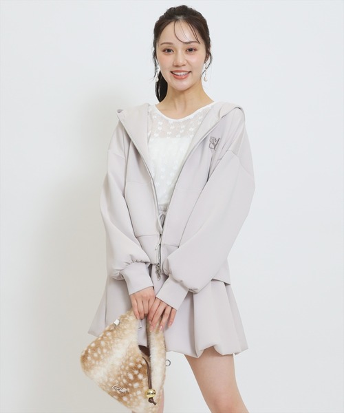 WILLSELECTION(ウィルセレクション)の「【セットアップ対応】ロゴ刺繍オーバーサイズフーディ(その他アウター・レディース・ピンク/ブルー/ブラック/グレー・FREE)」の14枚目の写真