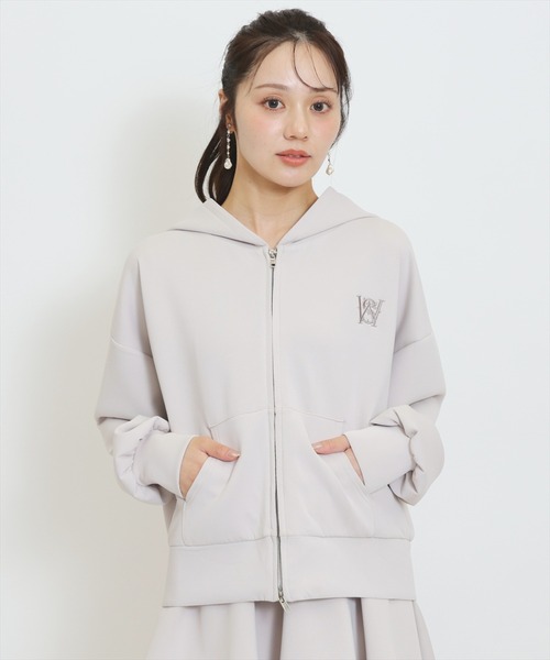 WILLSELECTION(ウィルセレクション)の「【セットアップ対応】ロゴ刺繍オーバーサイズフーディ(その他アウター・レディース・ピンク/ブルー/ブラック/グレー・FREE)」の16枚目の写真