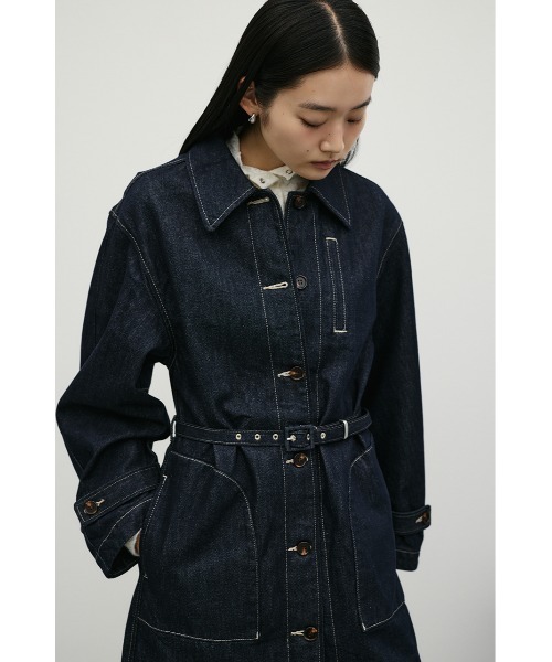 STYLEMIXER(スタイルミキサー)の「デニムカバーオールミニワンピース(ワンピース・レディース・インディゴブルー・MEDIUM/SMALL)」の5枚目の写真