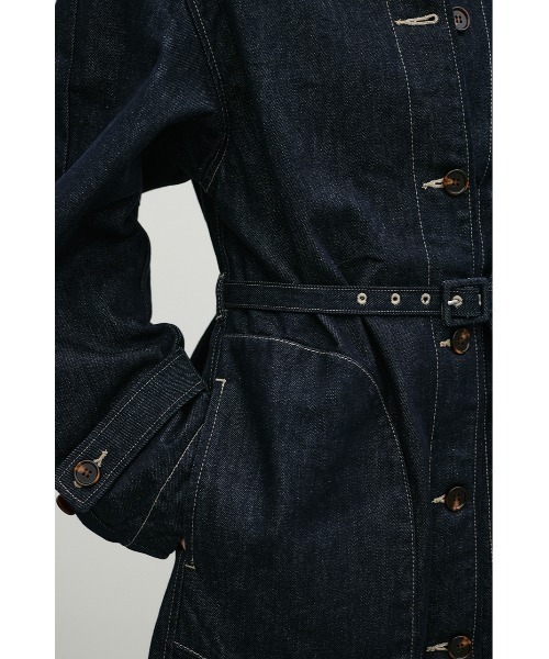 STYLEMIXER(スタイルミキサー)の「デニムカバーオールミニワンピース(ワンピース・レディース・インディゴブルー・MEDIUM/SMALL)」の9枚目の写真