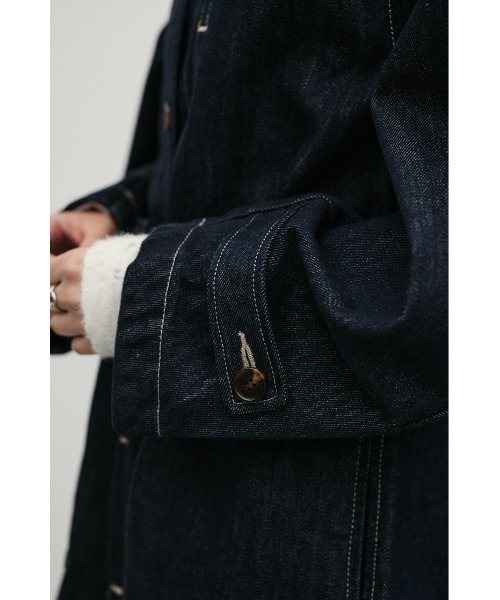 STYLEMIXER(スタイルミキサー)の「デニムカバーオールミニワンピース(ワンピース・レディース・インディゴブルー・MEDIUM/SMALL)」の10枚目の写真